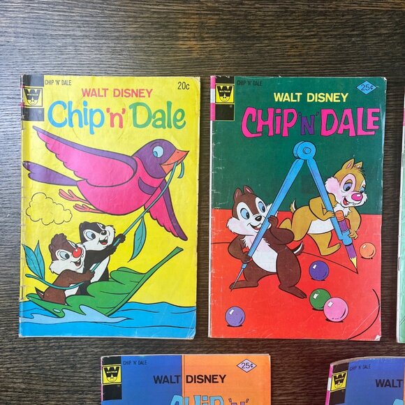 Vintage Chip 'N' Dale Comics Whitman Vintage Lot of 5 1970s Comic Books - Picture 5 of 9
